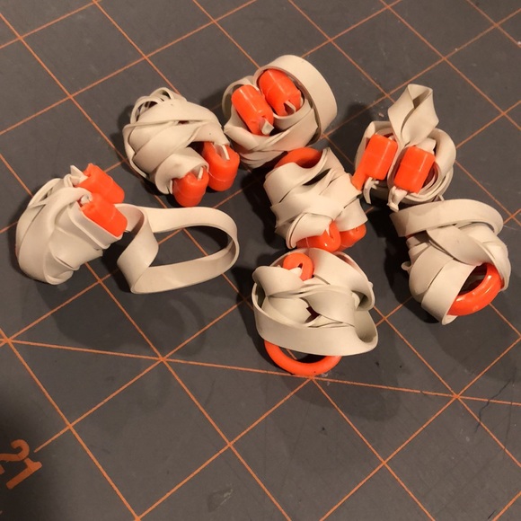 NWOT 7. new orange waterproof swimming nose plugs on elastic - Picture 8 of 13